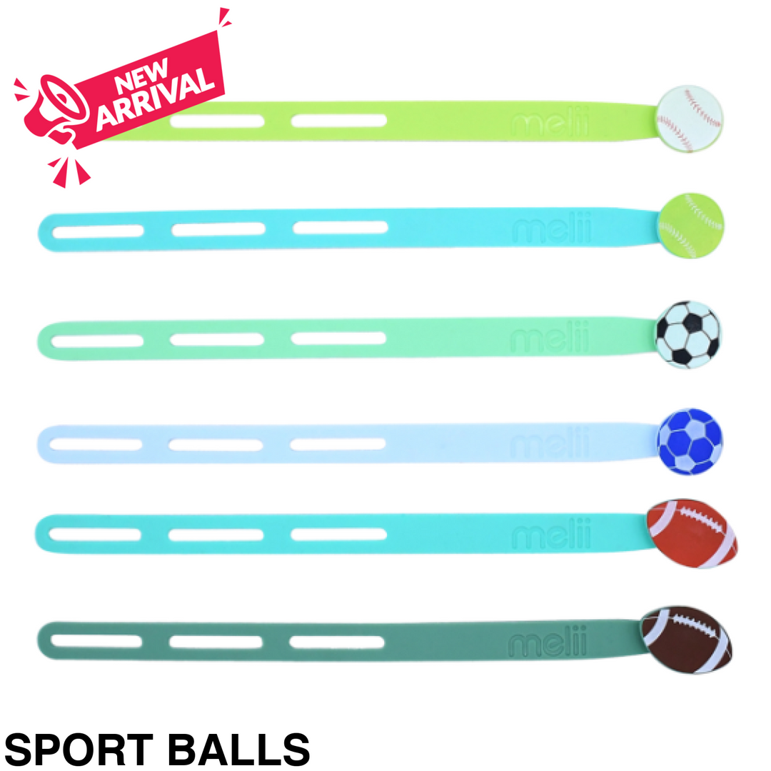 Melii Luxe Silicone Wrap Bands Sport Balls