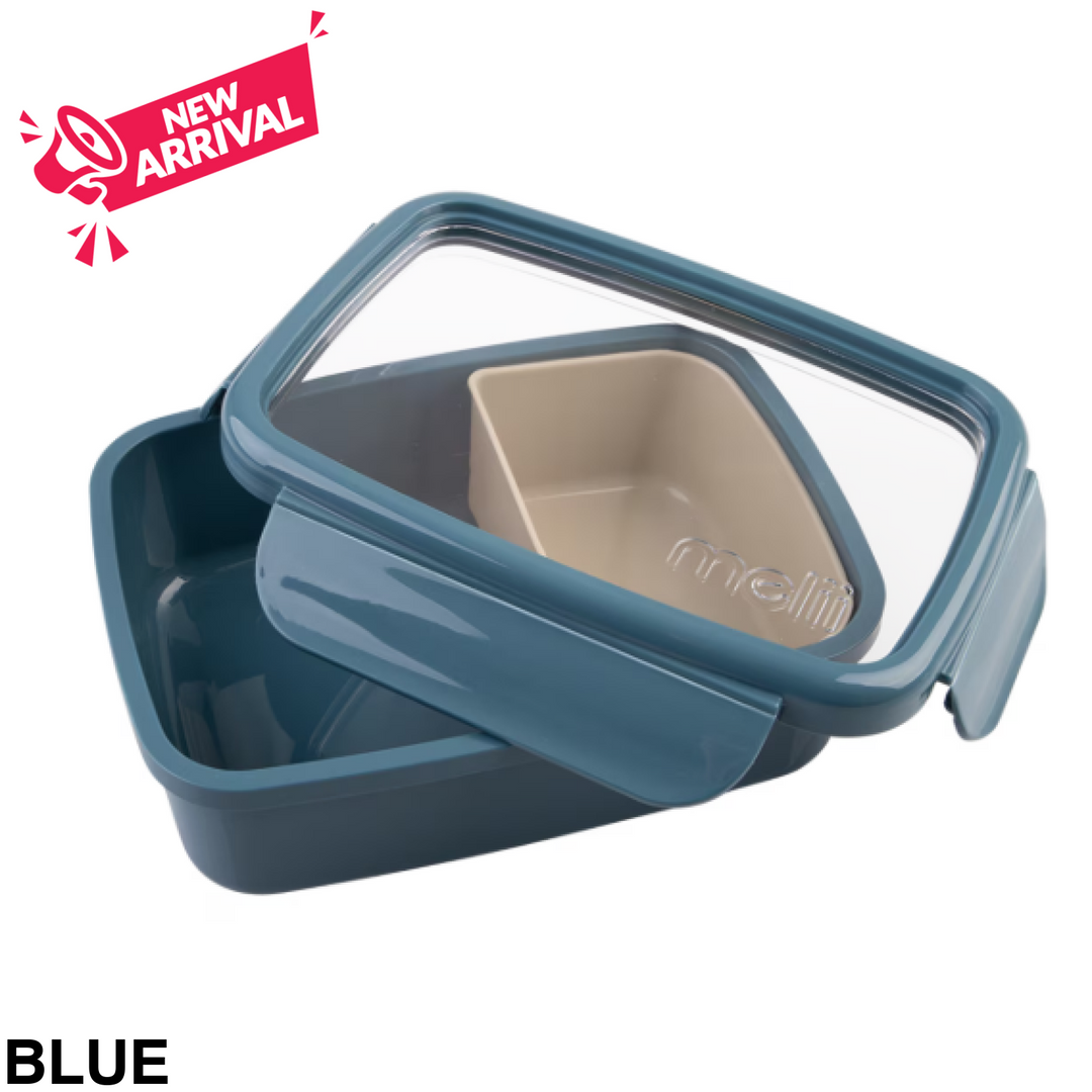 Melii Luxe Small Bento Box 880ml Blue