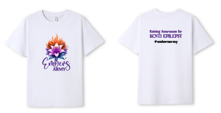 Men’s/Unisex Ember Lily - Ember’s Army Shirt (Large Front Print) White / S