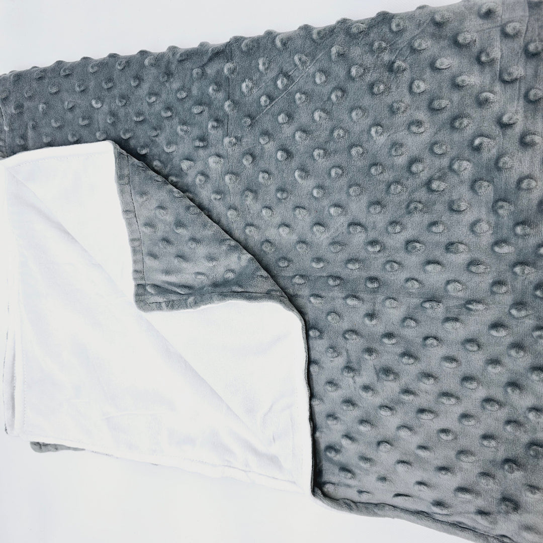 Minky Baby Blanket Grey