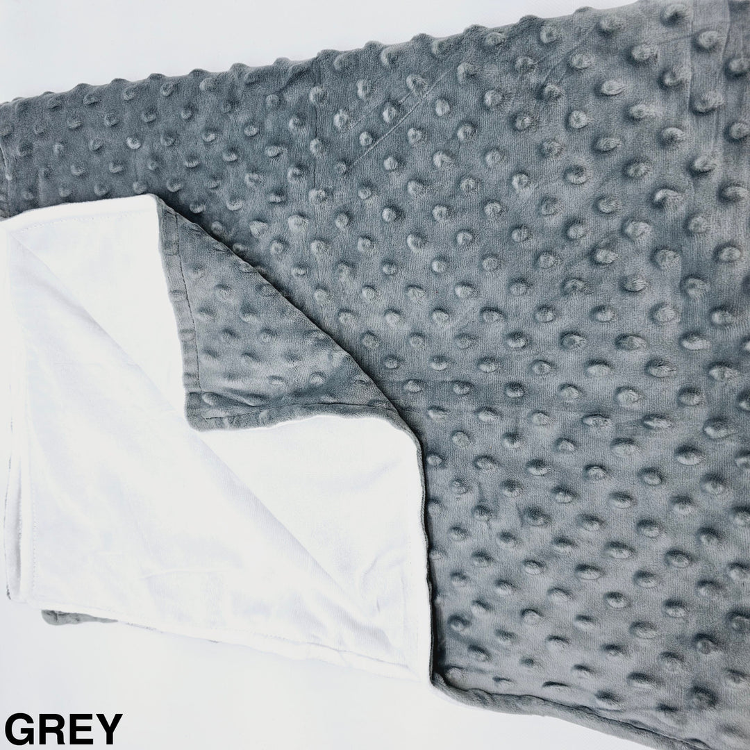 Minky Baby Blanket Grey
