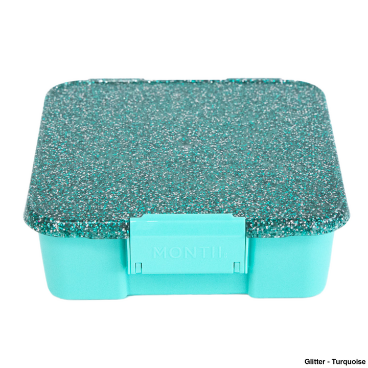 Montiico Bento Five Lunch Box Glitter - Turquoise