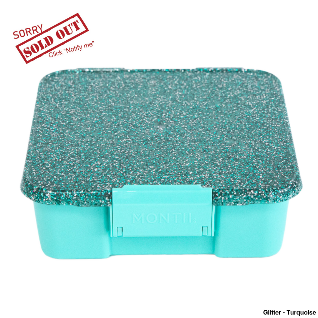 Montiico Bento Five Lunch Box Glitter - Turquoise