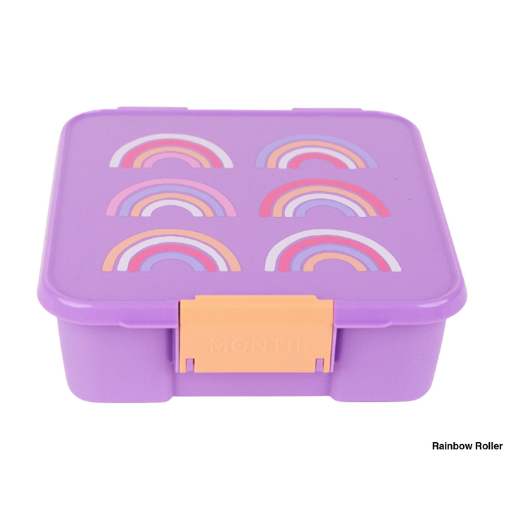 Montiico Bento Three Lunch Box Rainbow Roller