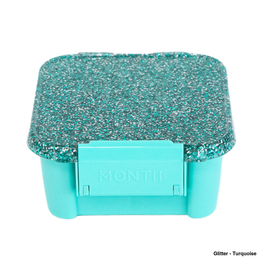 Montiico Bento Two Lunch Box Glitter - Turquoise