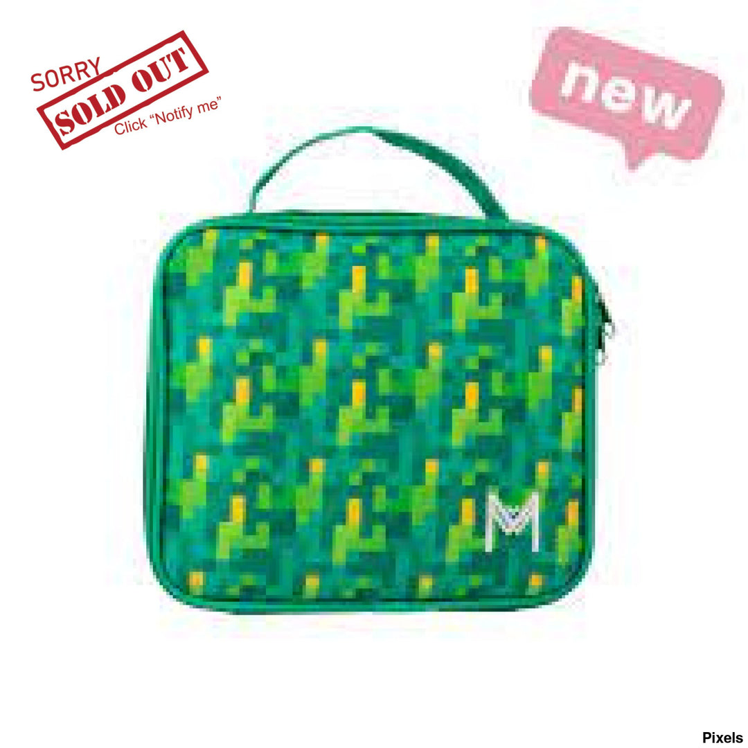 Montiico Insulated Lunch Bag Medium Pixels