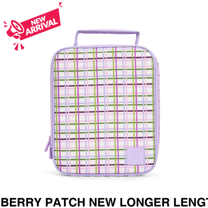 MontiiCo Insulated Lunch Bag Large Berry Patch NEW Longer Length *PREORDER Due 12/1*