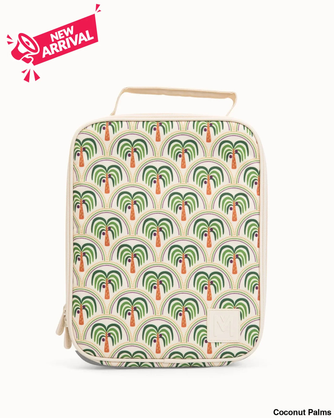 MontiiCo Insulated Lunch Bag Large Coconut Palms