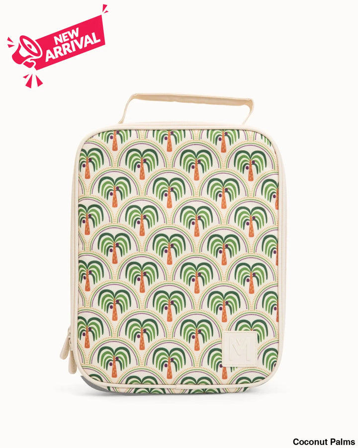 MontiiCo Insulated Lunch Bag Large Coconut Palms