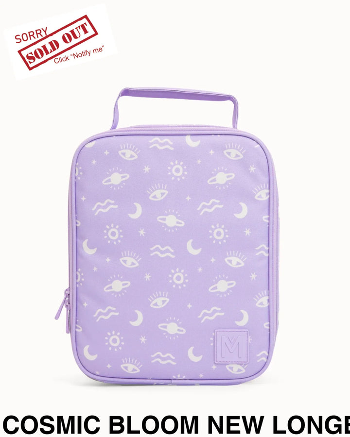 MontiiCo Insulated Lunch Bag Large Cosmic Bloom NEW Longer Length