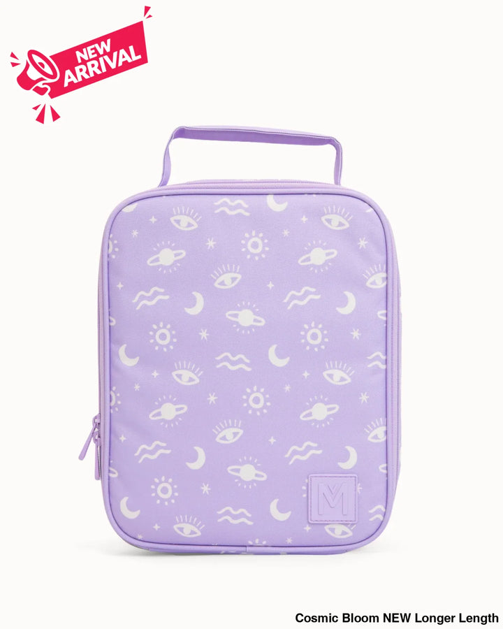 MontiiCo Insulated Lunch Bag Large Cosmic Bloom NEW Longer Length