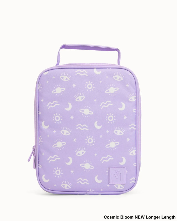 MontiiCo Insulated Lunch Bag Large Cosmic Bloom NEW Longer Length