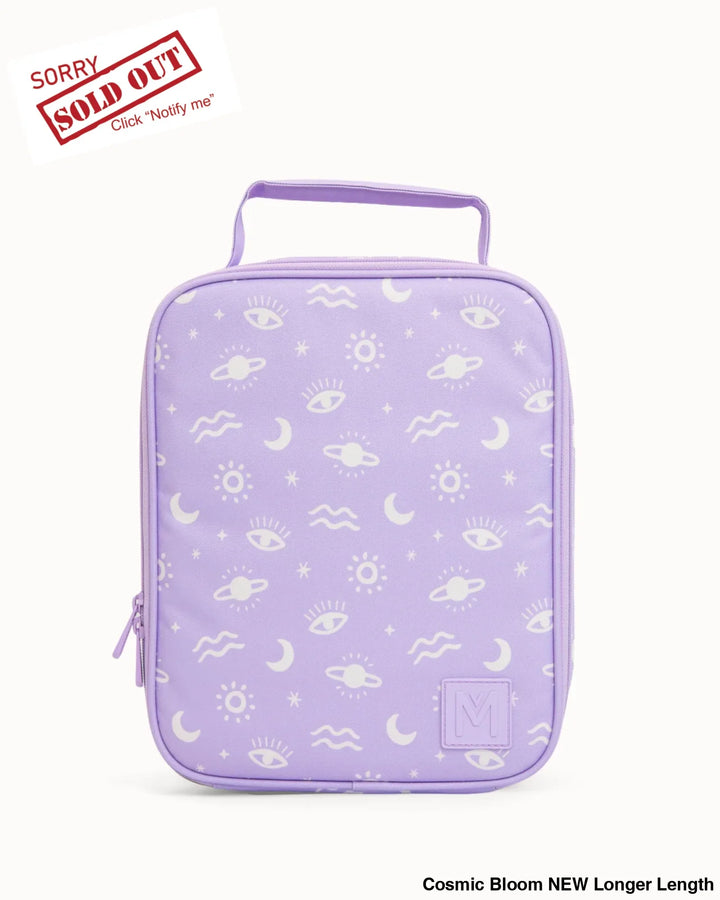 MontiiCo Insulated Lunch Bag Large Cosmic Bloom NEW Longer Length