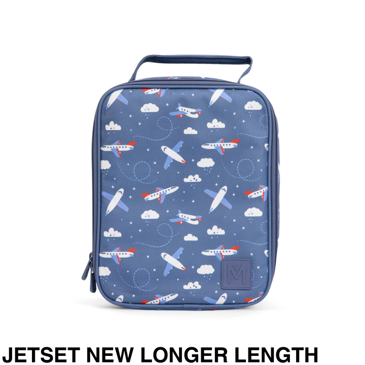 MontiiCo Insulated Lunch Bag Large Jetset NEW Longer Length *PREORDER Due 12/1*