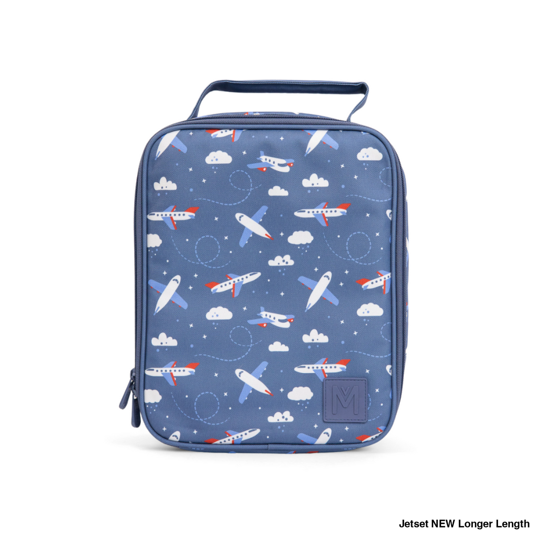 MontiiCo Insulated Lunch Bag Large Jetset NEW Longer Length *PREORDER Due 12/1*
