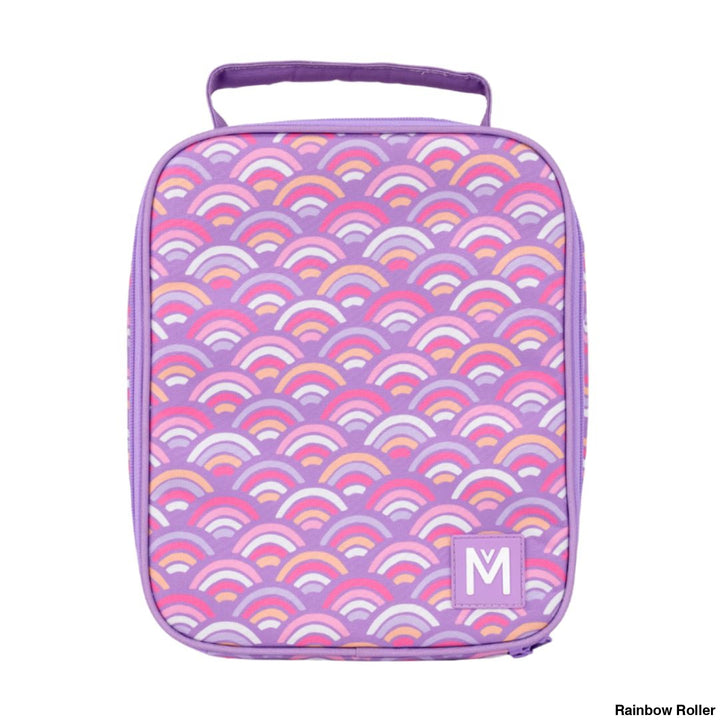 New Montiico Insulated Lunch Bag Large Rainbow Roller