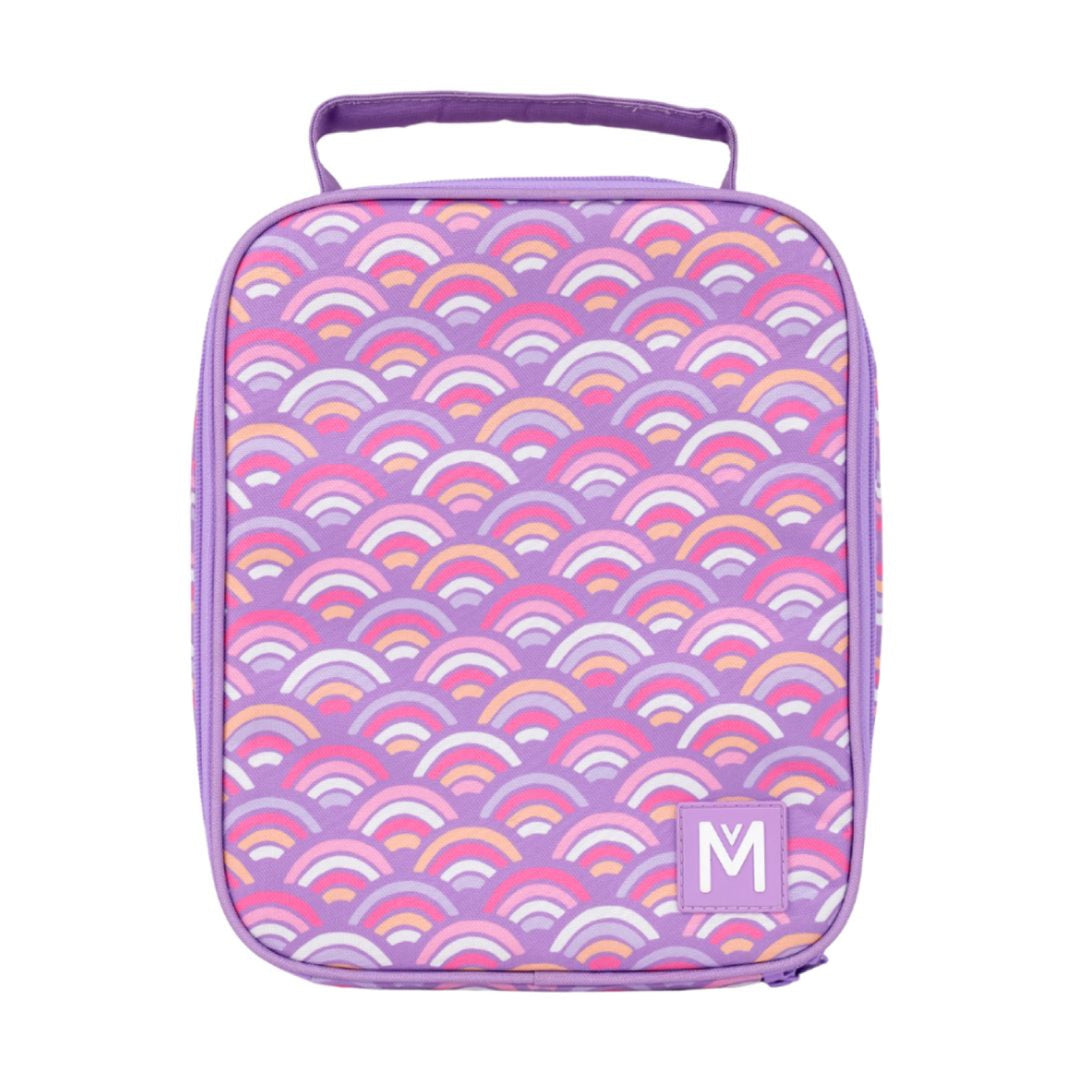 New Montiico Insulated Lunch Bag Large Rainbow Roller