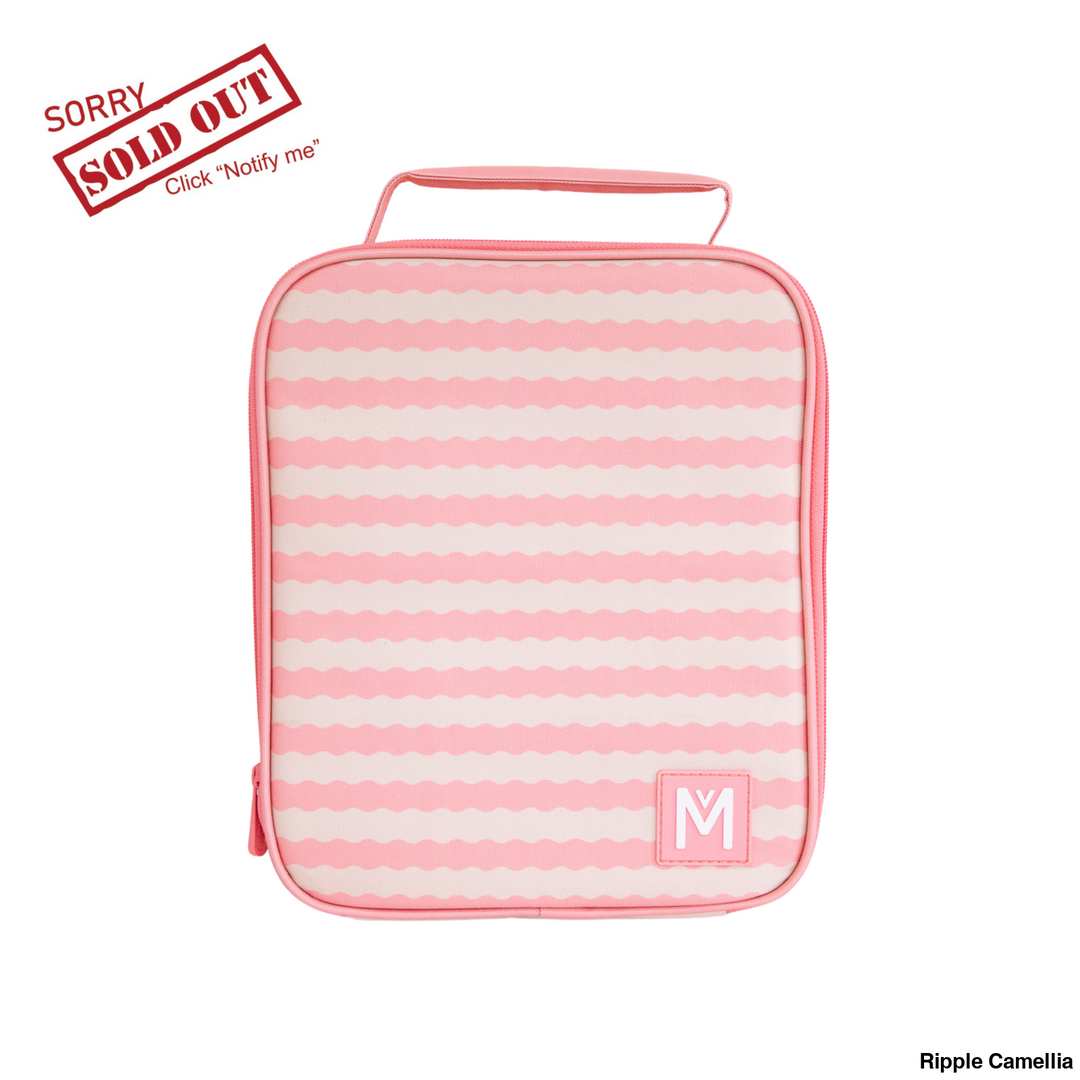 Montiico Insulated Lunch Bag Large Ripple Camellia