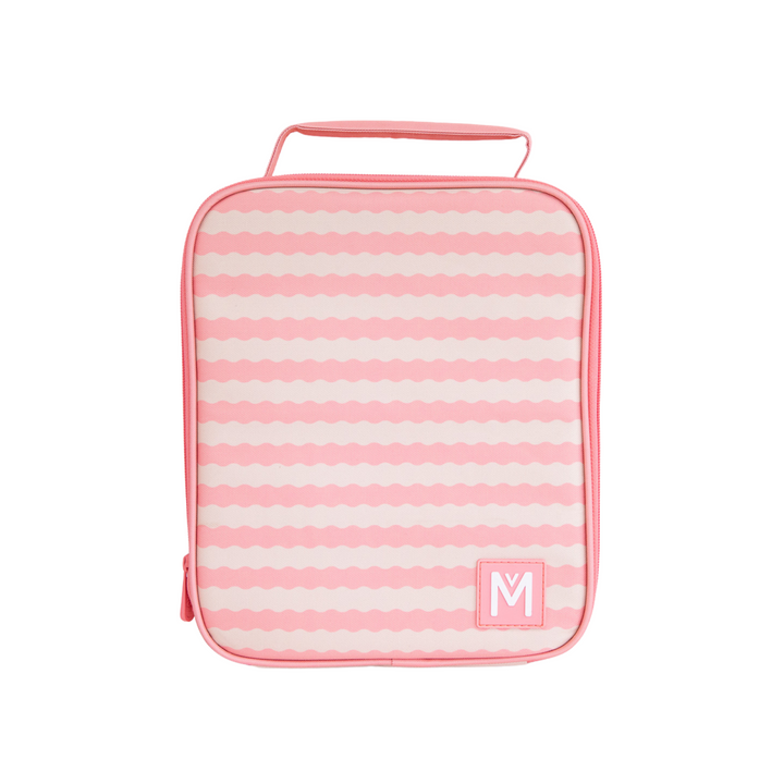 Montiico Insulated Lunch Bag Large Ripple Camellia