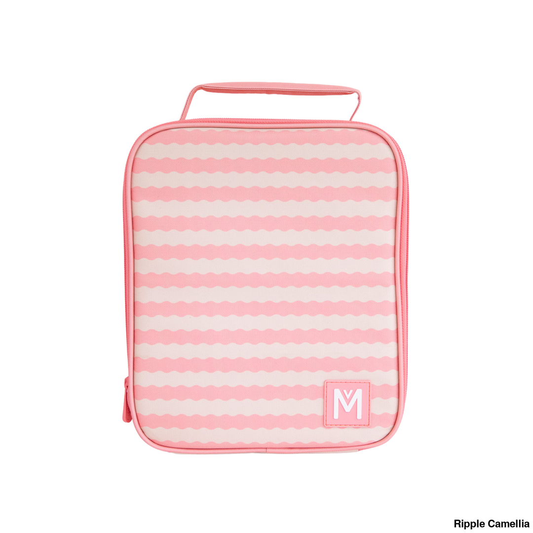 Montiico Insulated Lunch Bag Large Ripple Camellia