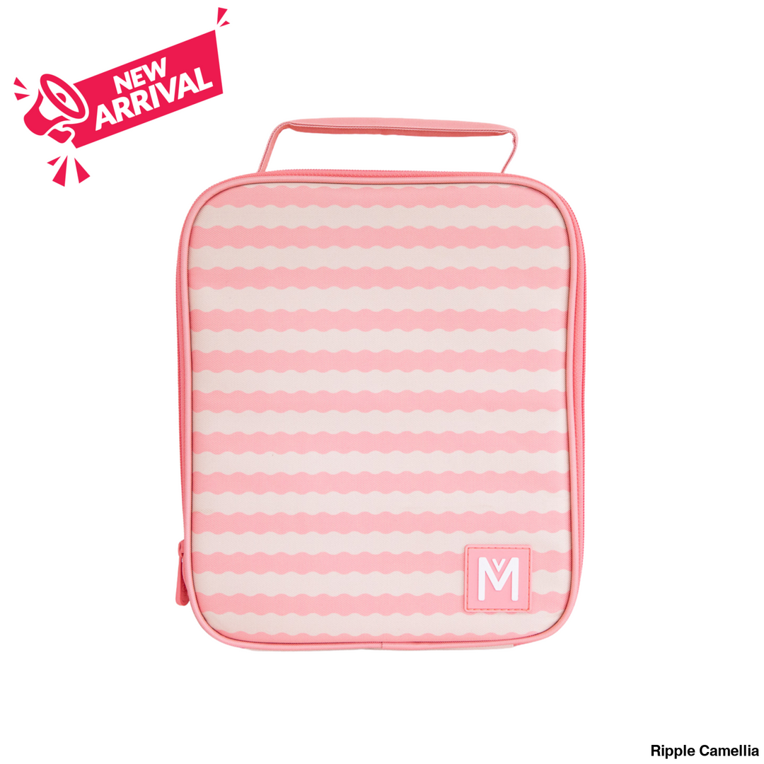 Montiico Insulated Lunch Bag Large Ripple Camellia