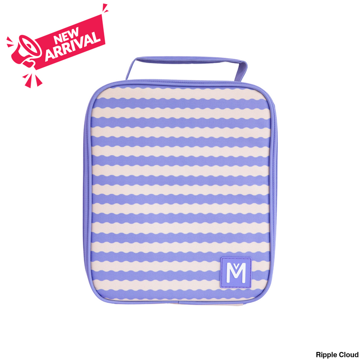 Montiico Insulated Lunch Bag Large Ripple Cloud