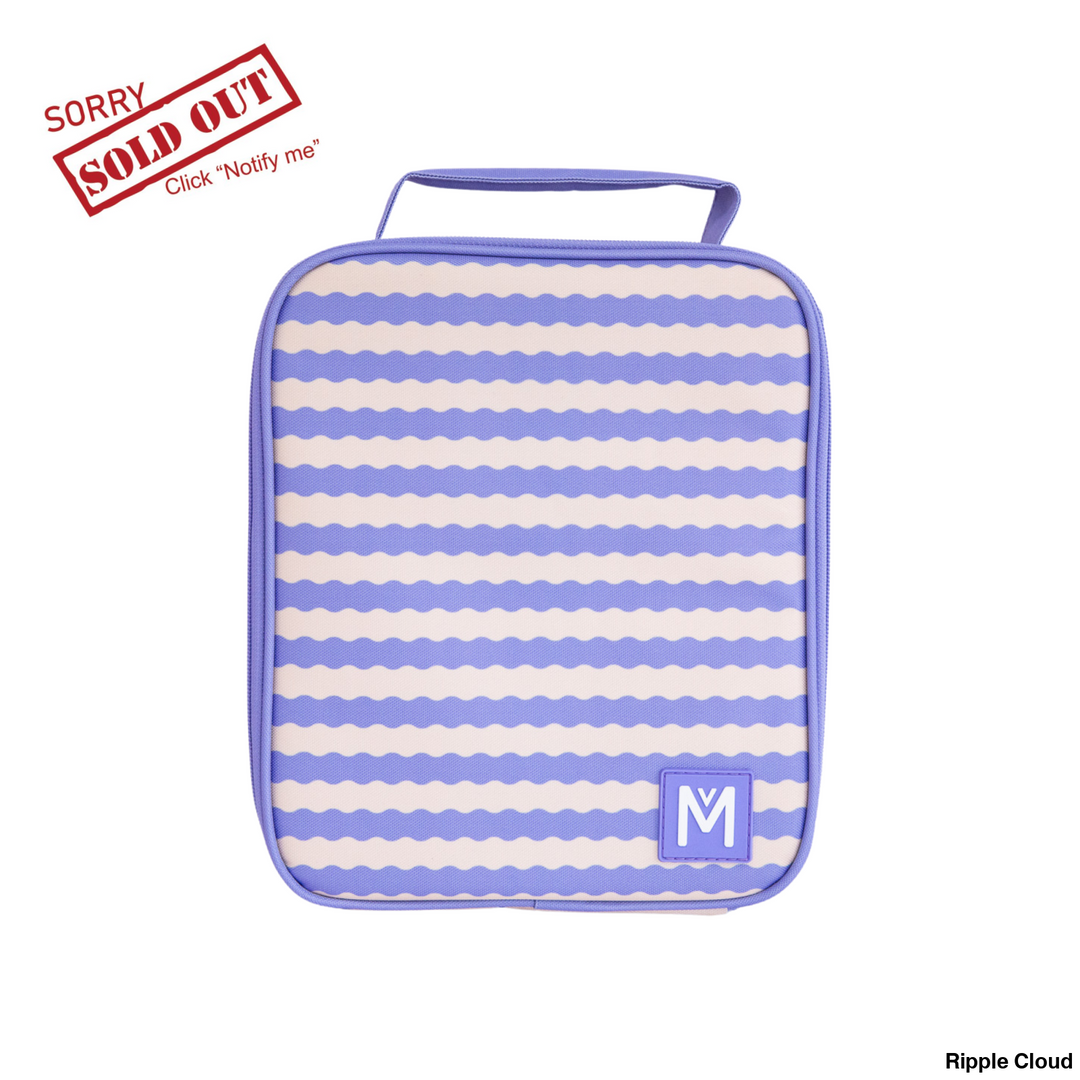 Montiico Insulated Lunch Bag Large Ripple Cloud