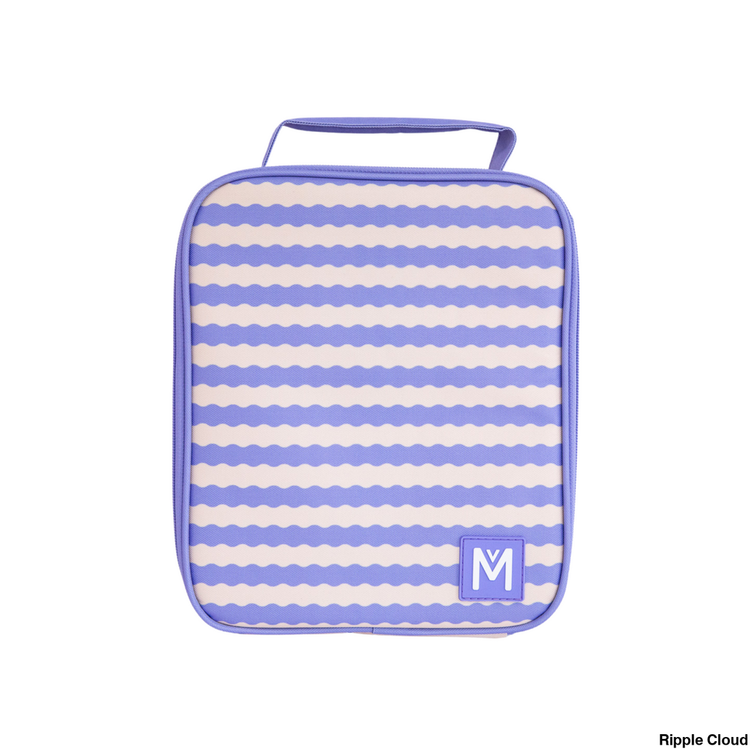 Montiico Insulated Lunch Bag Large Ripple Cloud