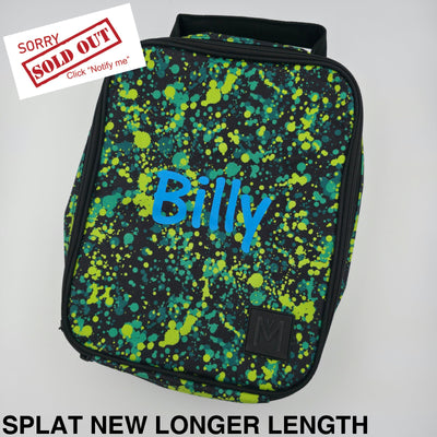 MontiiCo Insulated Lunch Bag Large Splat NEW Larger Length