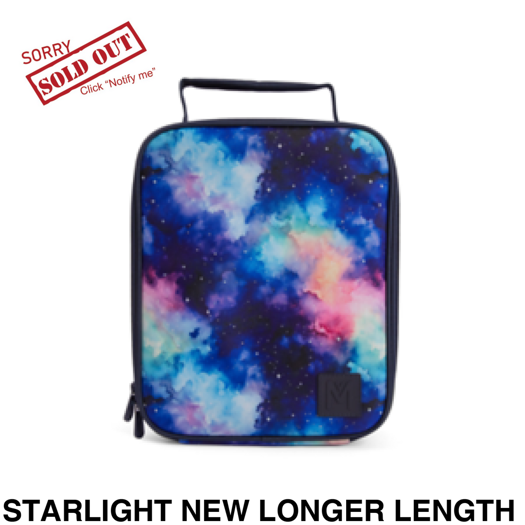 MontiiCo Insulated Lunch Bag Large Starlight NEW Larger Length