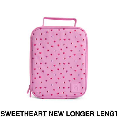 MontiiCo Insulated Lunch Bag Large Sweetheart NEW Larger Length