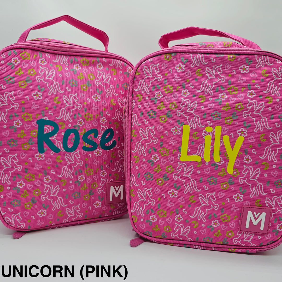 MontiiCo Insulated Lunch Bag Large Unicorn (Pink)