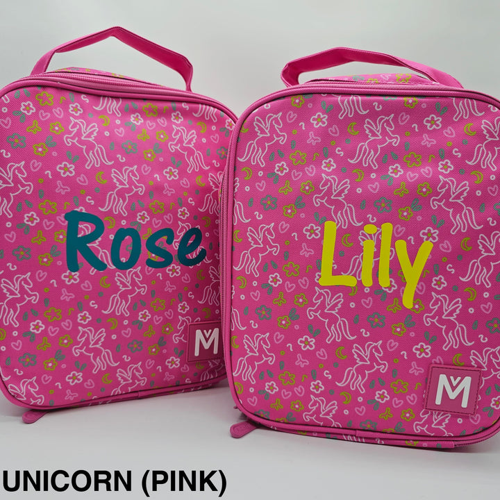MontiiCo Insulated Lunch Bag Large Unicorn (Pink)