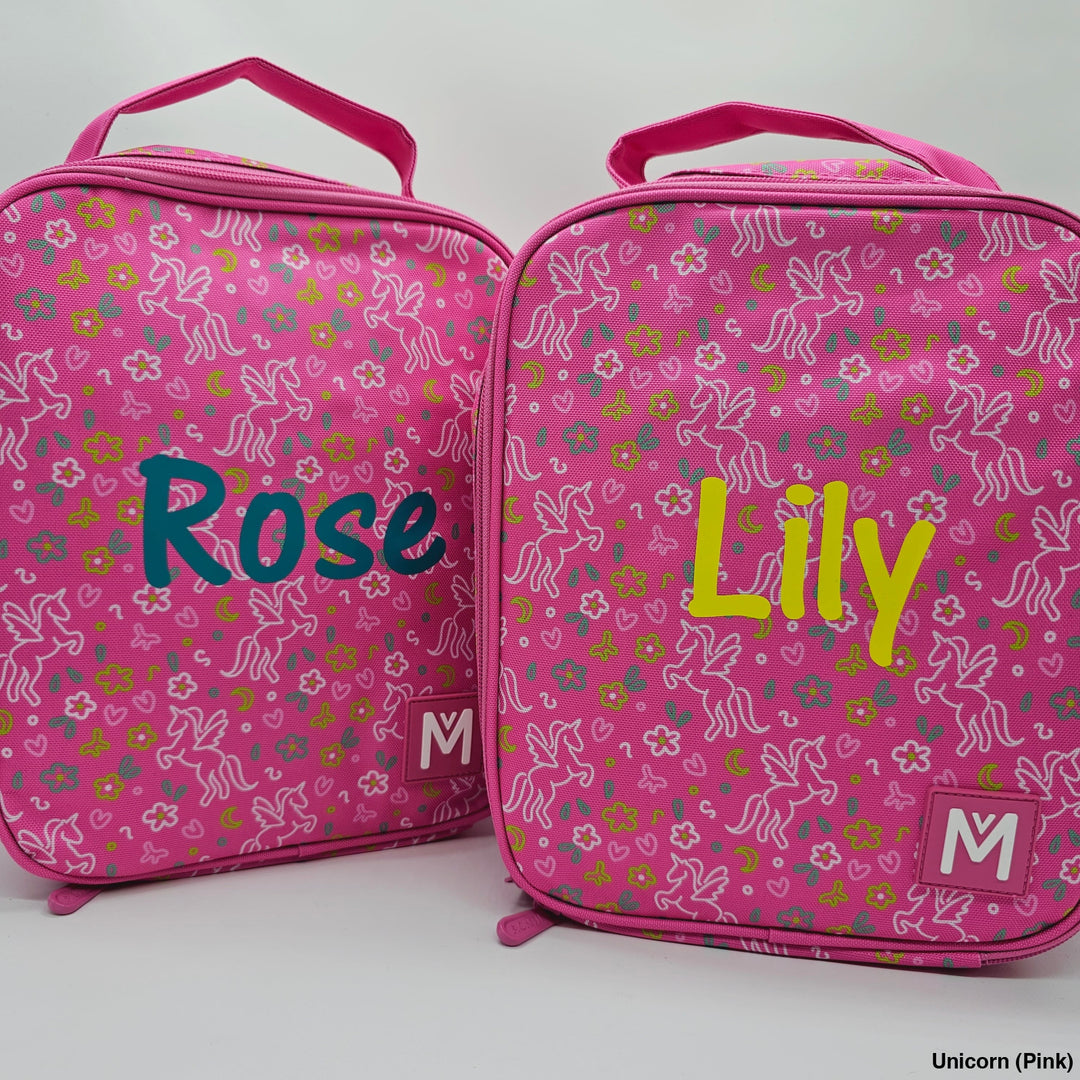 MontiiCo Insulated Lunch Bag Large Unicorn (Pink)