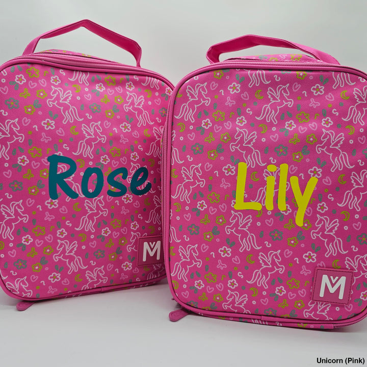 MontiiCo Insulated Lunch Bag Large Unicorn (Pink)