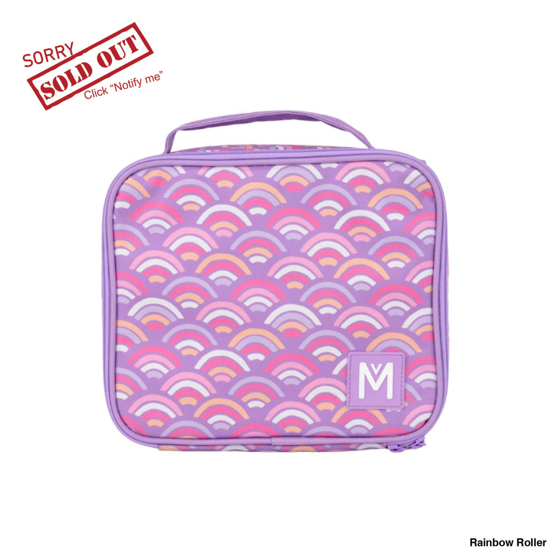 New Montiico Insulated Lunch Bag Medium Rainbow Roller