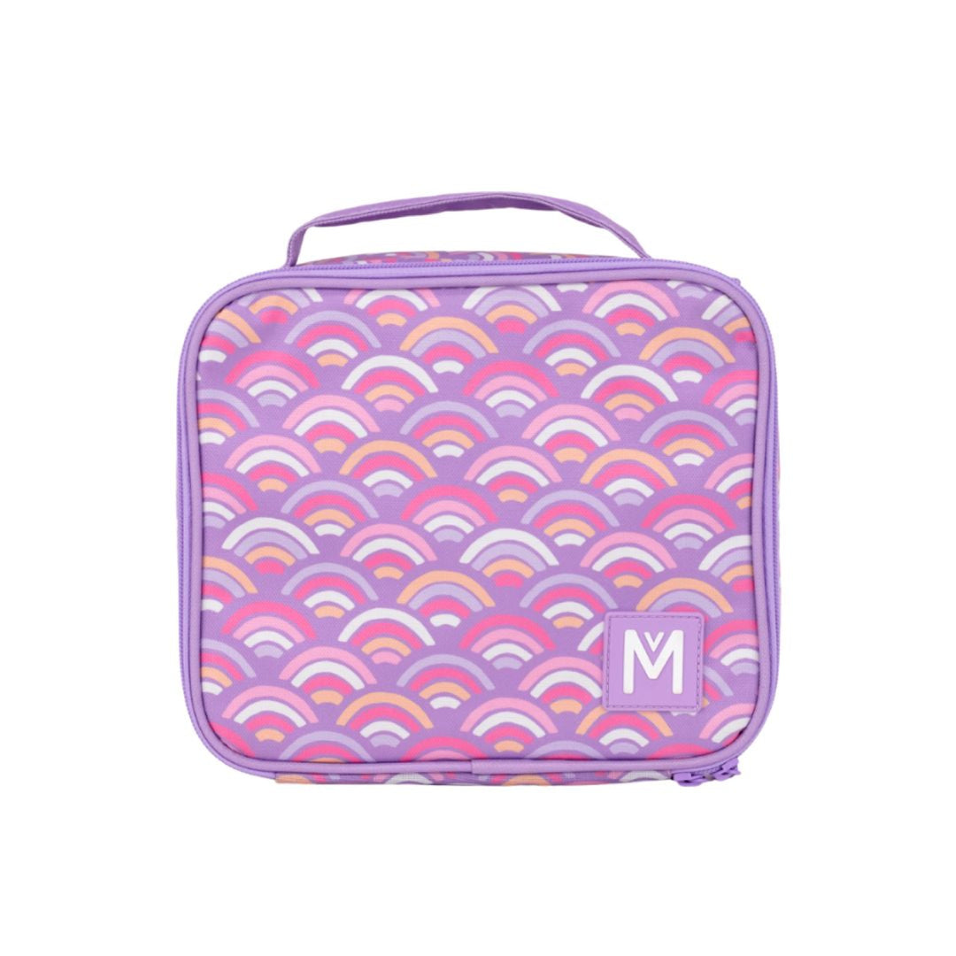 New Montiico Insulated Lunch Bag Medium Rainbow Roller