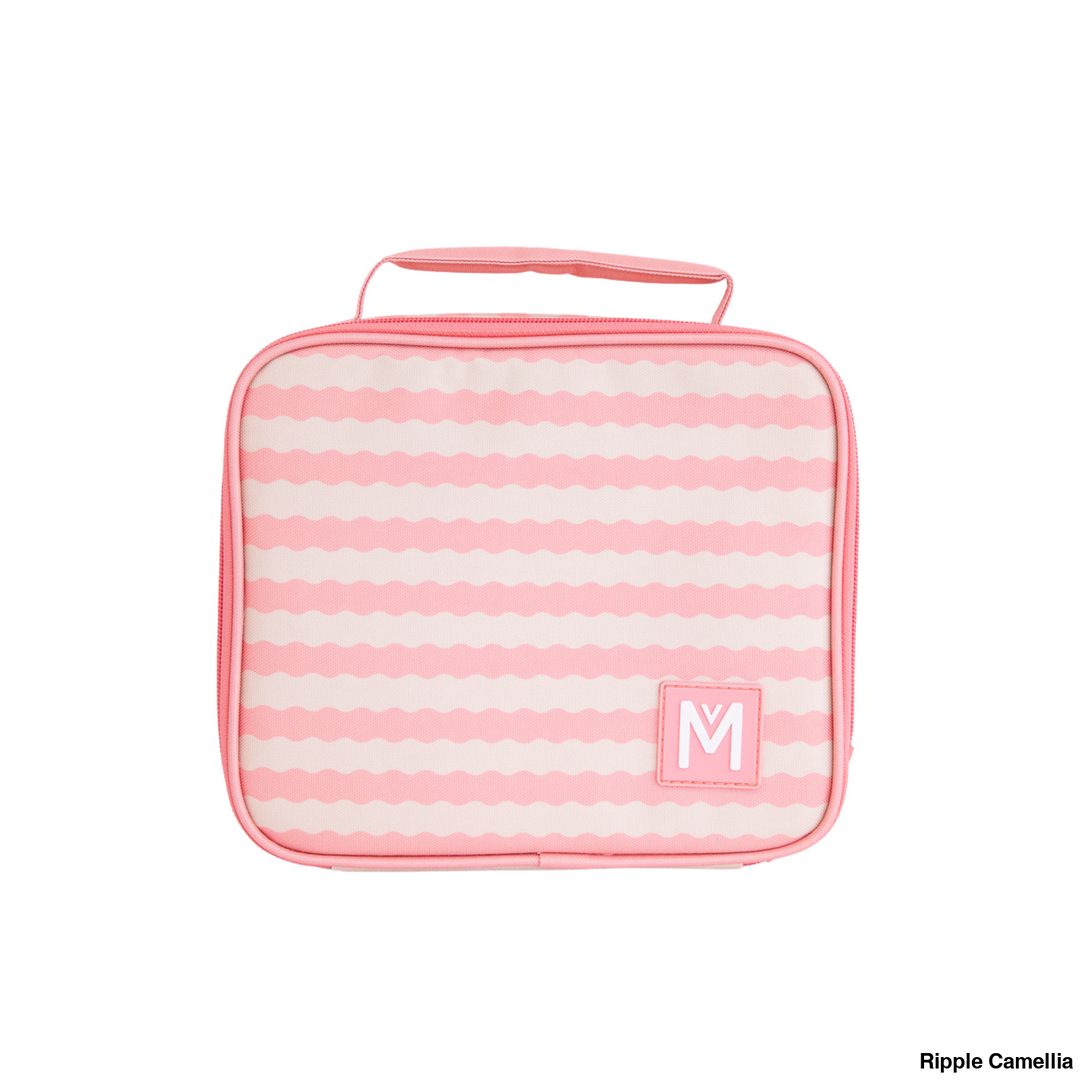 Montiico Insulated Lunch Bag Medium Ripple Camellia