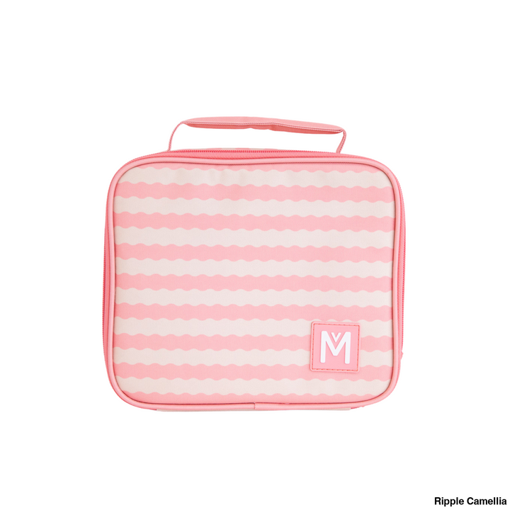 Montiico Insulated Lunch Bag Medium Ripple Camellia