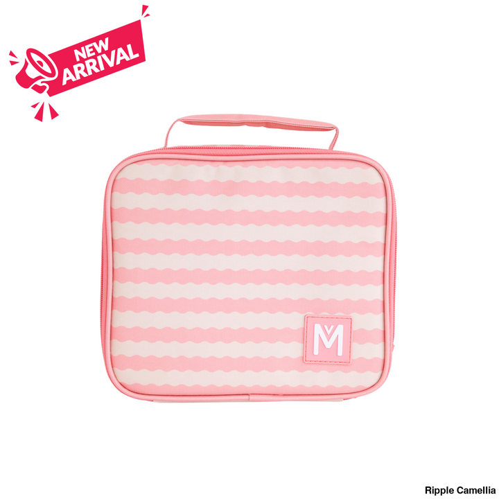 Montiico Insulated Lunch Bag Medium Ripple Camellia