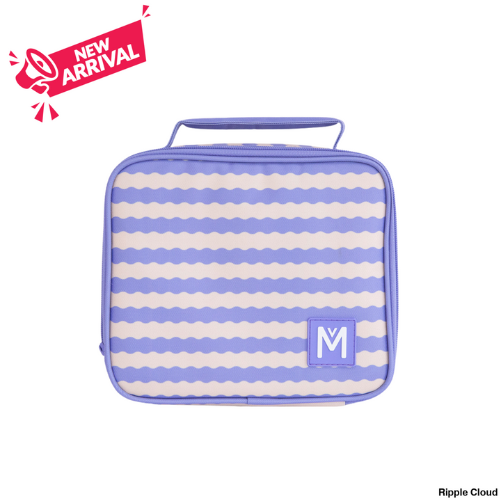 Montiico Insulated Lunch Bag Medium Ripple Cloud