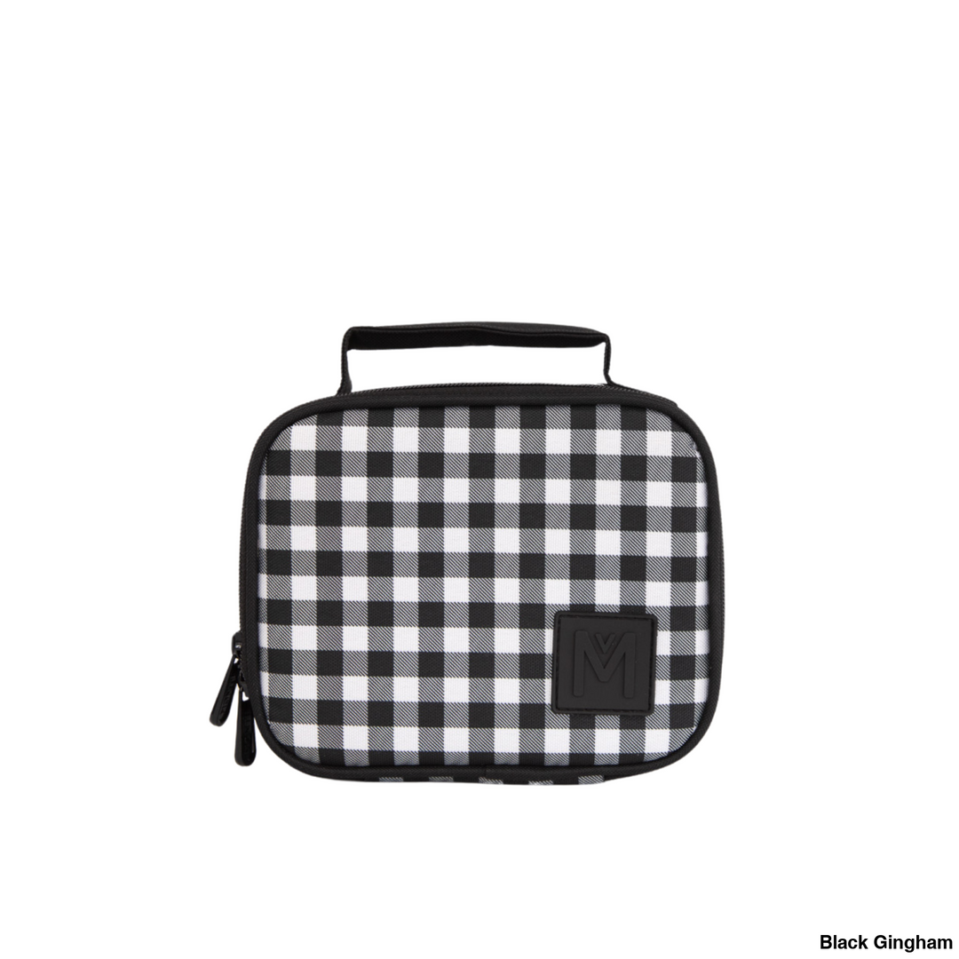 MontiiCo Insulated Lunch Bag Mini Black Gingham