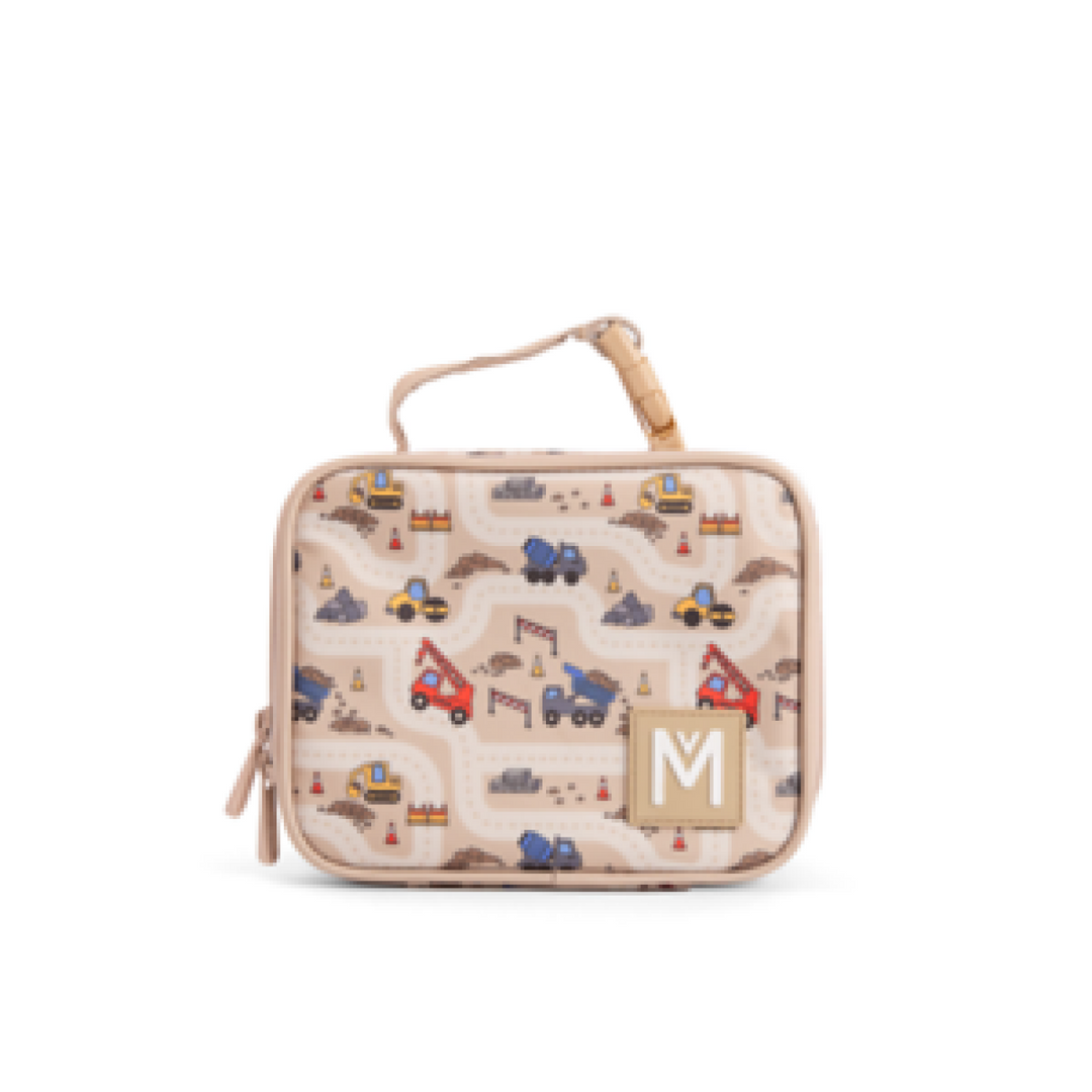 MontiiCo Insulated Lunch Bag Mini Construction with clip