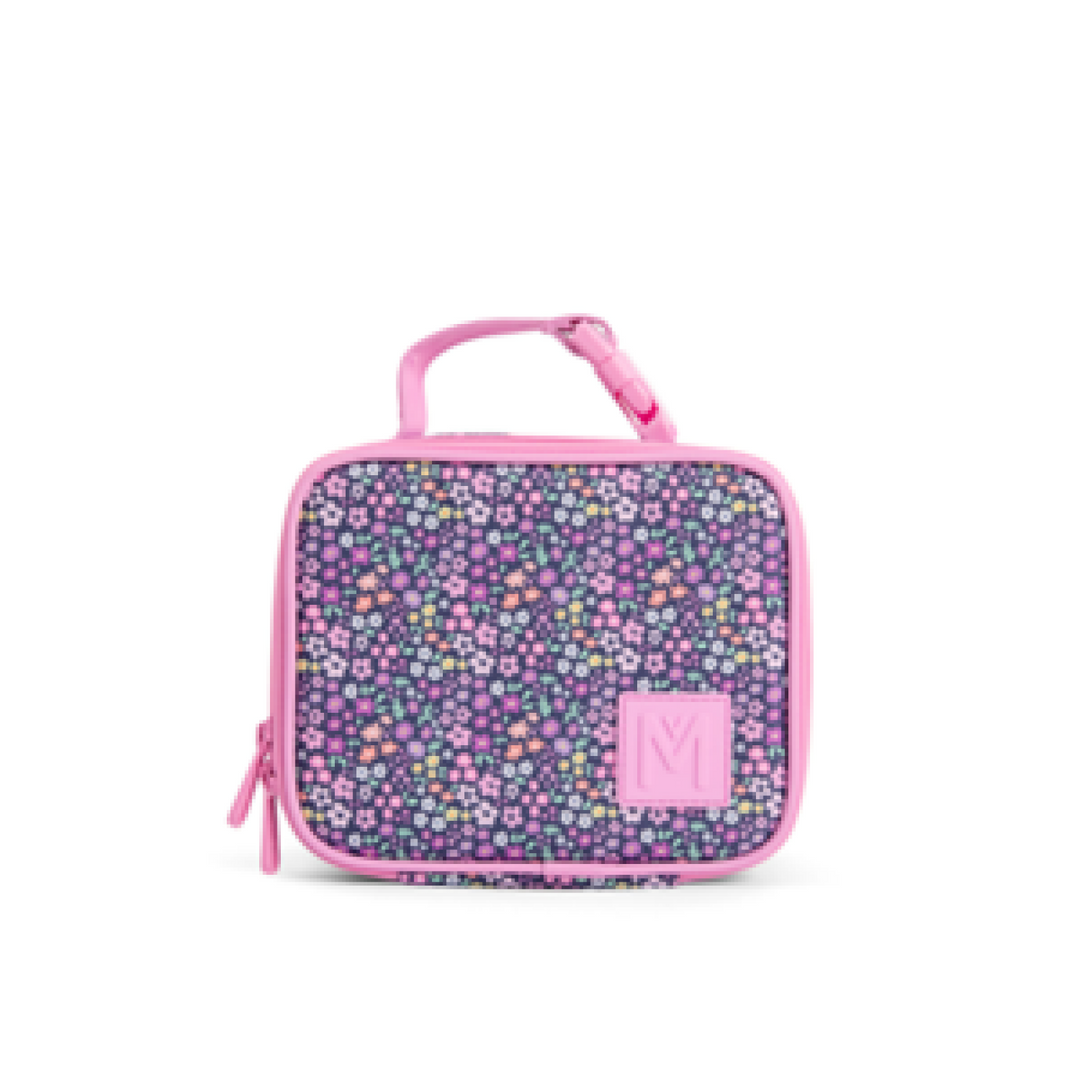 MontiiCo Insulated Lunch Bag Mini Meadow with clip