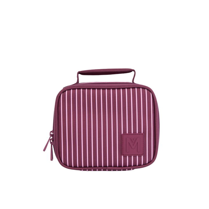 MontiiCo Insulated Lunch Bag Mini Ruby Stripe