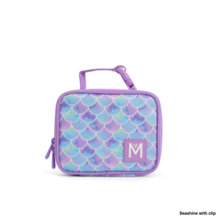 MontiiCo Insulated Lunch Bag Mini Seashine with clip