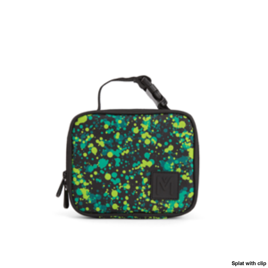 MontiiCo Insulated Lunch Bag Mini Splat with clip