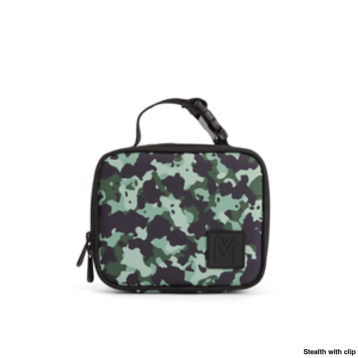 MontiiCo Insulated Lunch Bag Mini Stealth with clip