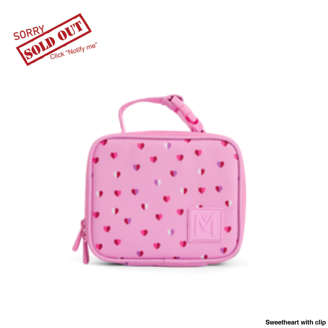 MontiiCo Insulated Lunch Bag Mini Sweetheart with clip