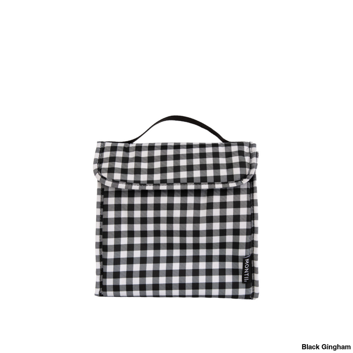 Montiico Insulated Lunch Carrier Black Gingham